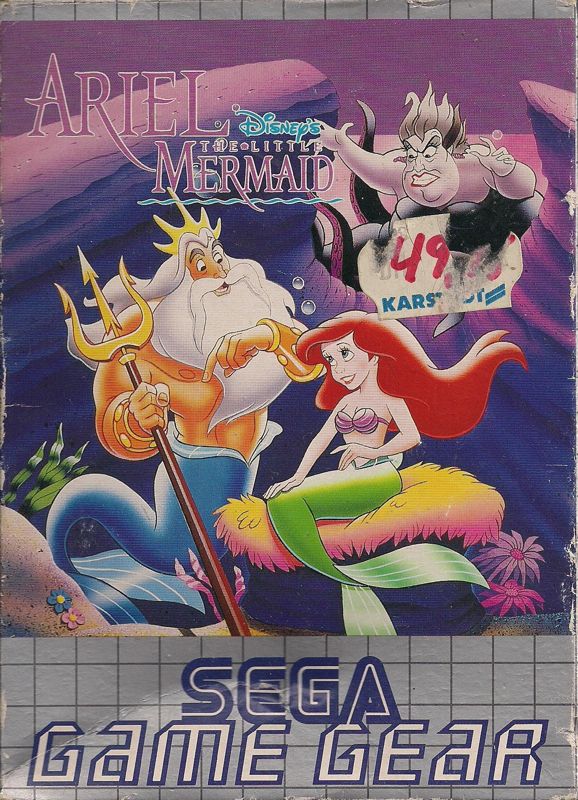 Ariel the Little Mermaid box art for Sega Game Gear